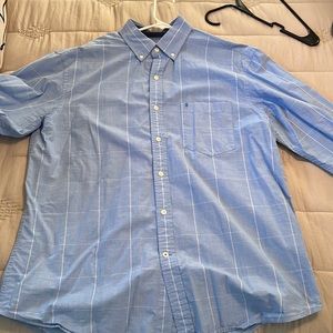 IZod large blue mens button down